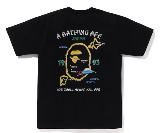 BAPE Japan Exclusive Japan Souvenir #2 Tee Black