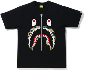 BAPE Sta Camo Shark Tee Black/Yellow