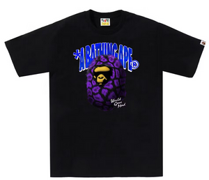 BAPE Fur Ape Head Tee Black