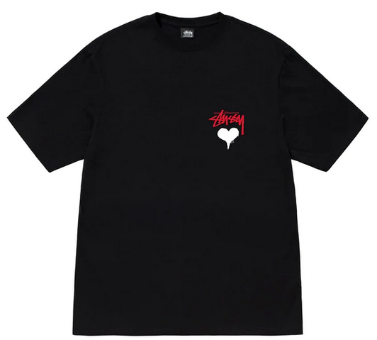 STUSSY STOCK HEART TEE