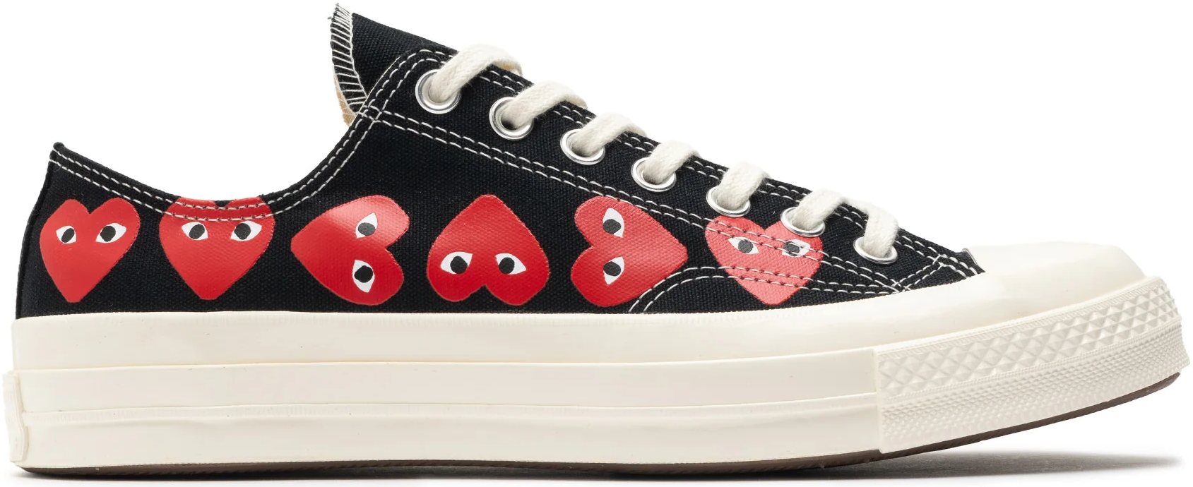 Converse Chuck Taylor All Star 70 Ox Comme des Garcons Play Multi Heart Black Red 10019034497217