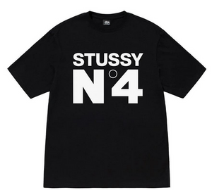 STUSSY no.4 Tee Black