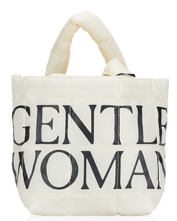 GENTLE WOMAN  Puffer Small Tote Cream