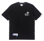 Load image into Gallery viewer, AAPE Moonface patch graphic tee Black
