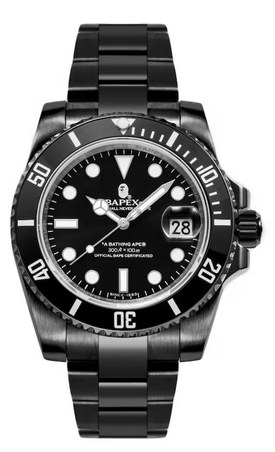 BAPE A Bathing Ape Type 1 Bapex Watch Black/Black/Black