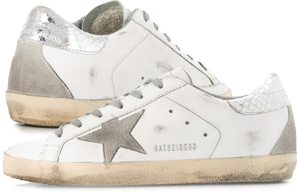 Golden Goose Superstar White Silver Print Cream Sole (W) – Pure Soles PH