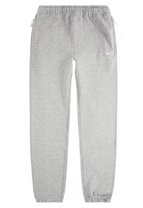 Nike Solo Swoosh Fleece Pants  Men Dark Grey Heather/White