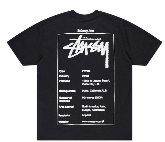 Stussy Wiki Tee Black