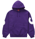 Load image into Gallery viewer, Supreme Big Logo Jacquard Hooded Sweatshirt Purple
