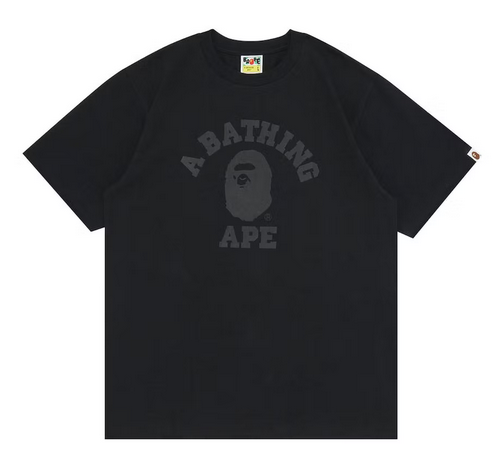 BAPE College Tee Triple Black – Pure Soles PH