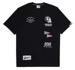 Load image into Gallery viewer, AAPE Moonface logo graphic tee Black/White
