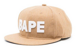 Load image into Gallery viewer, BAPE Patch Snapback Cap Beige
