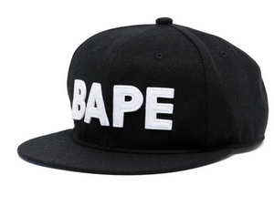 BAPE Patch Snapback Cap Black