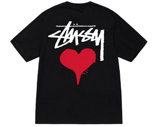 STUSSY STOCK HEART TEE