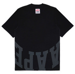 Load image into Gallery viewer, AAPE Moonface logo graphic tee Black/White
