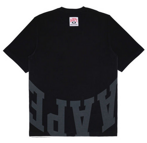 AAPE Moonface logo graphic tee Black/White