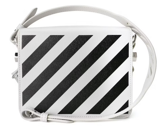 OFF-WHITE White Diag Flap Bag White