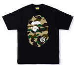 Load image into Gallery viewer, BAPE 1st Camo Big Ape Head Tee Black Yellow
