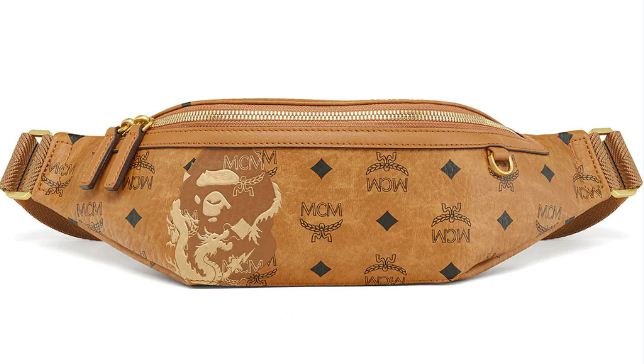 BAPE X MCM BELT BAG