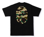 Load image into Gallery viewer, BAPE 1st Camo Big Ape Head Tee Black Yellow
