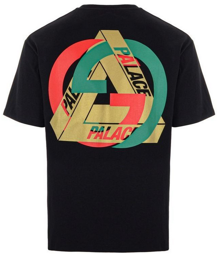 Palace x Gucci Printed Heavy Cotton Jersey T-shirt Black