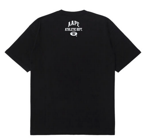 AAPE Moonface printed tee Black/Red