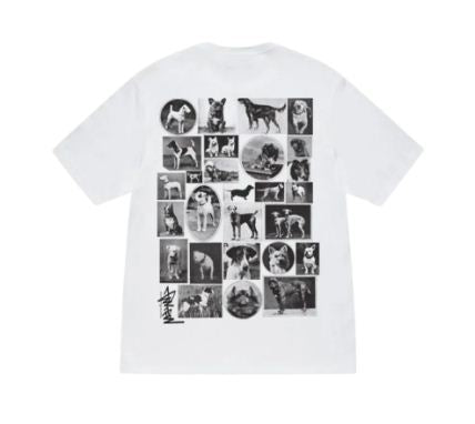 STUSSY Dog Collage Tee White