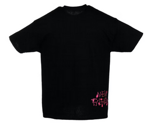 KAWS SKELETON NEW FICTION T-shirt Pink