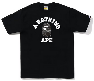 BAPE Grid Camo College Tee (FW22) Black Black