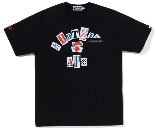 BAPE College Pocket Tee Black