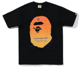 BAPE Big Ape Head Digital Mosaic Tee (FW22) Black Orange