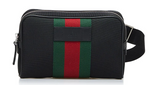 Load image into Gallery viewer, Gucci Canvas Web Belt Bag Black
