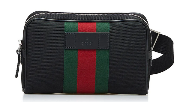 Gucci Canvas Web Belt Bag Black 7708251685057