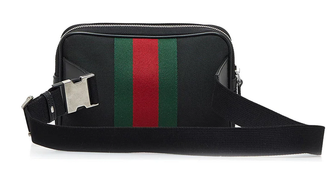 Gucci Canvas Web Belt Bag Black 7708251685057