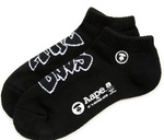 Load image into Gallery viewer, AAPE Moonface graphic ankle socks
