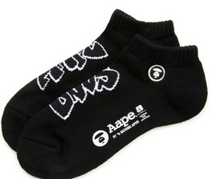 AAPE Moonface graphic ankle socks