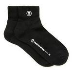 Load image into Gallery viewer, AAPE Moonface embroidered ankle socks Black
