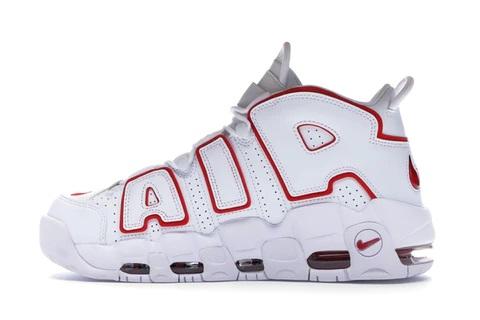 Nike Air More Uptempo White Varsity Red Outline (2018/2021)