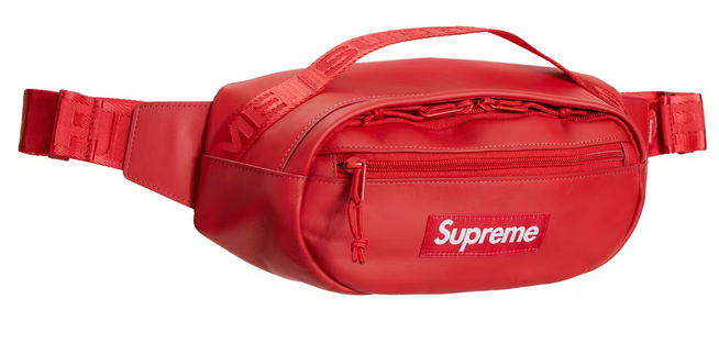 Supreme leather waist bag sale