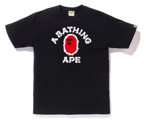 BAPE Brush College Tee Men's Black