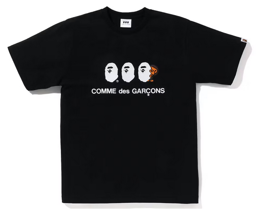 BAPE x Comme des Garcon Osaka Baby Milo #1 Tee Black