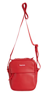 Load image into Gallery viewer, Supreme Leather Shoulder Bag Red
