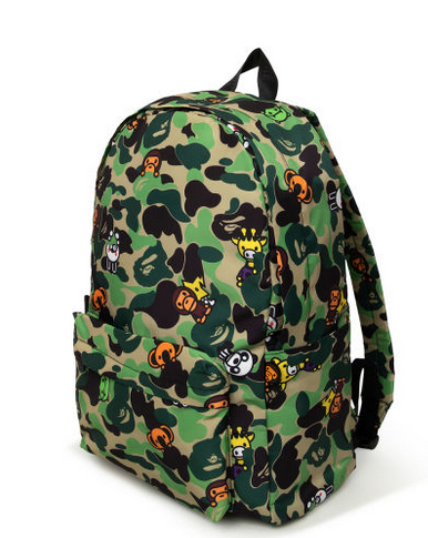 BAPE Baby Milo Camo Backpack Green Brown