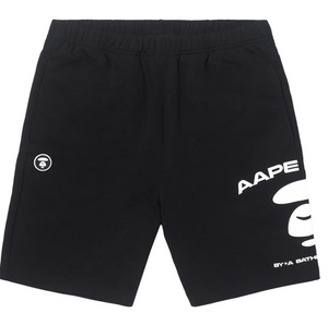 AAPE SWEAT SHORTS BLACK