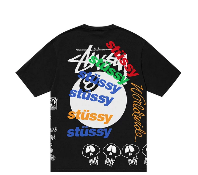 Stussy Test Strike Pigment Dyed Tee 'Black'
