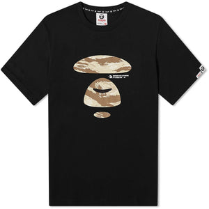 AAPE CAMO APE FACE TEE BLACK