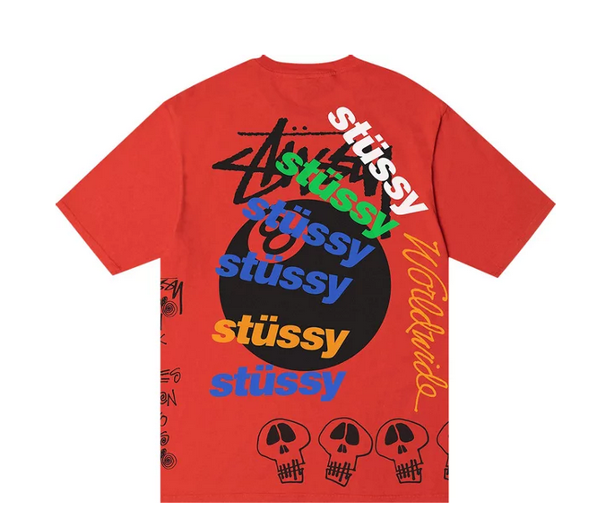 Stussy Test Strike Pigment Dyed Tee 'Tomato'