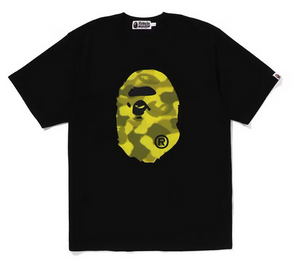 BAPE Radiation Camo Big Ape Head Tee Black