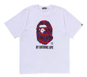 BAPE Graffiti Pattern By Bathing Ape Tee White