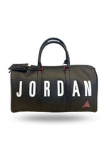 Load image into Gallery viewer, Jordan Duffle Bag Leather Black/Red/White
